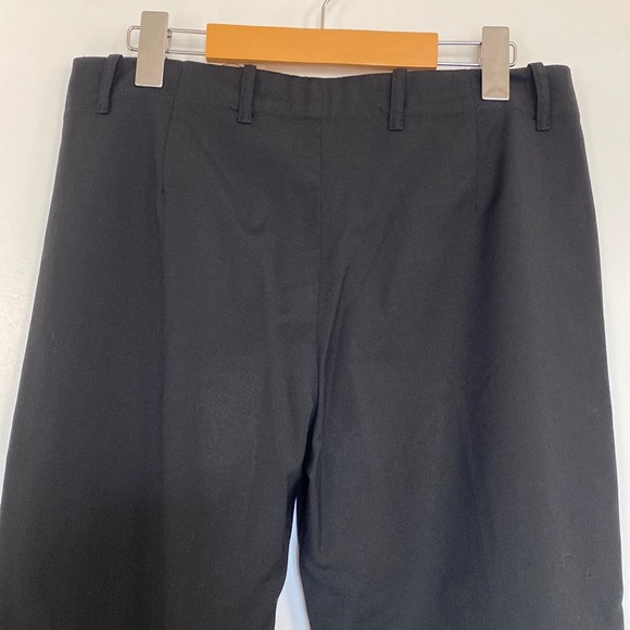 Vintage Yves Saint Laurent Pants Women US 6-8 Med Black Wool Italy 90s Uniform - Picture 9 of 14